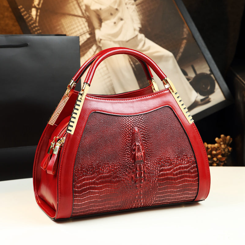 Maison Croc Structured Shoulder Bag