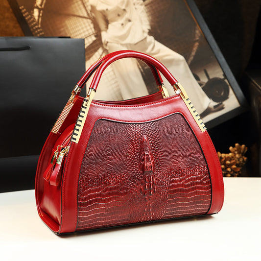 Maison Croc Structured Shoulder Bag