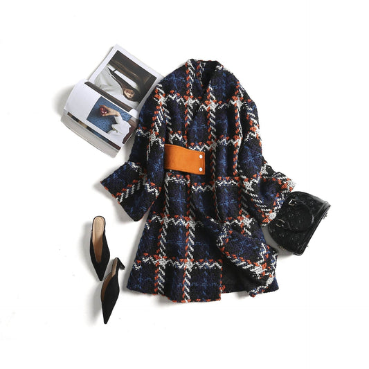 Loose And Thin Small Quilted Woolen Coat Trend - Millivan supplies 