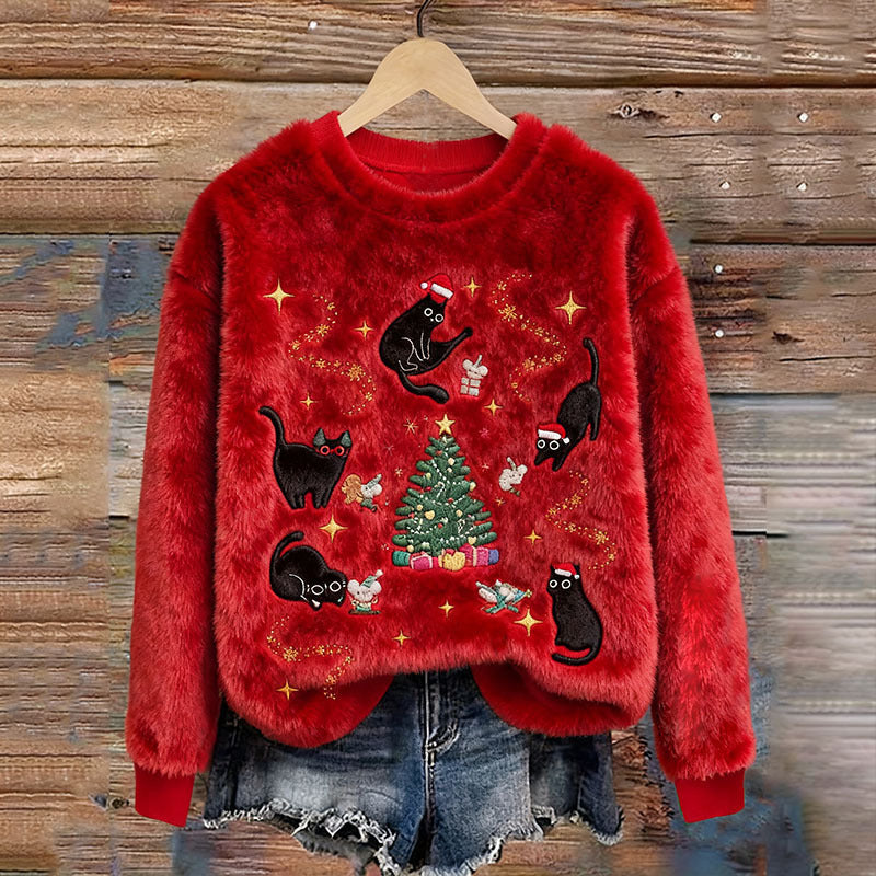 Women's 3D Digital Print Long-Sleeve Top