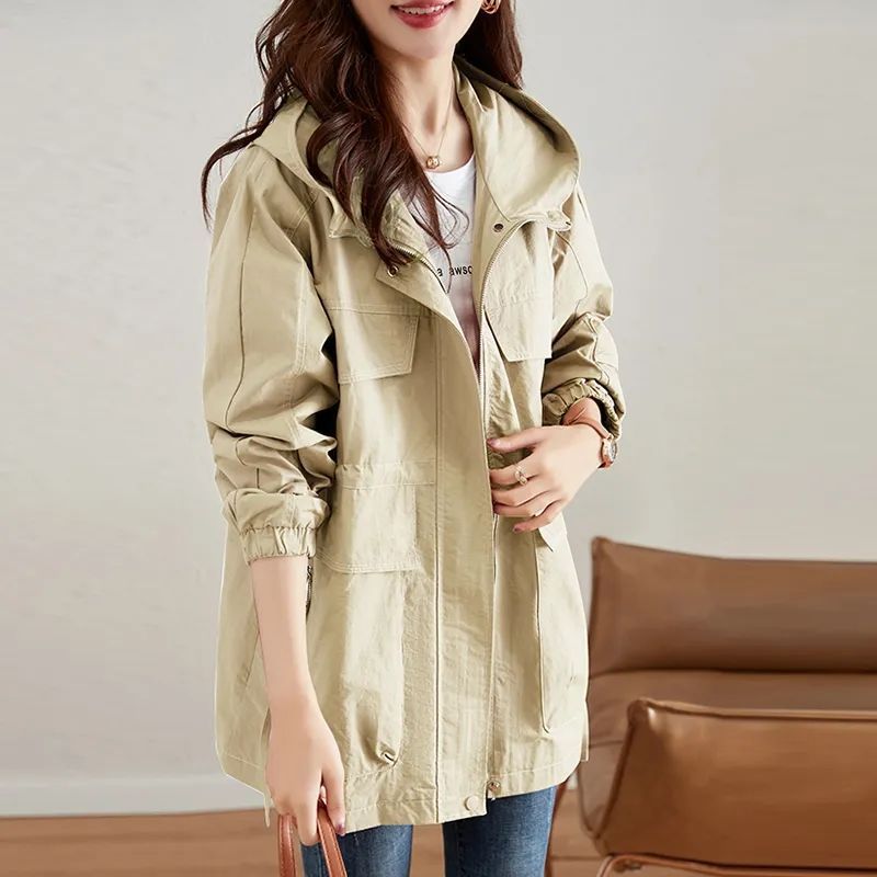 Women's Western-Style Trench Coat - Adult Plus Size Mid-Age Fashion