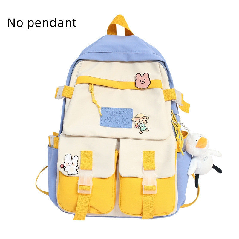 New Cute Female Student Backpack Large Capacity Travel Bag