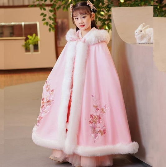 Girls' Thickened Han Suit Autumn And Winter Ancient New Year Dress