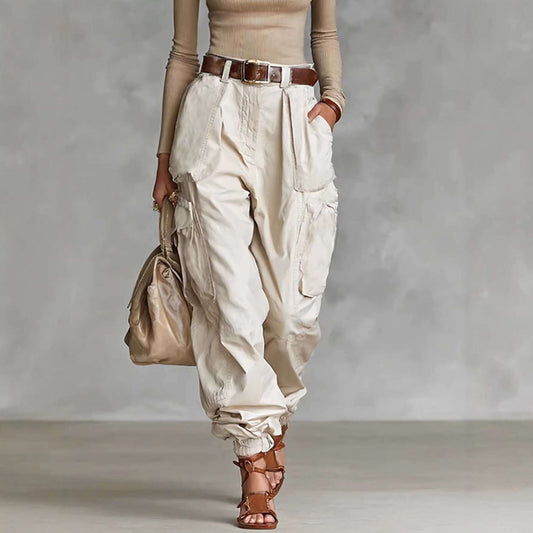 Women's High-Waist Loose Wide-Leg Trousers | 12 Colours | S–2XL