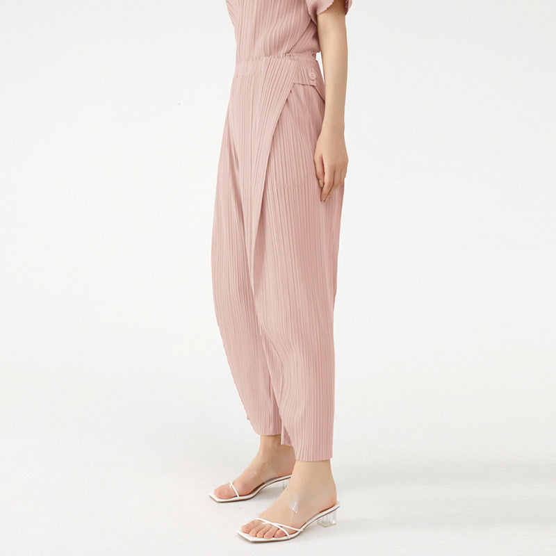 The Pantalon Drapé Plissé