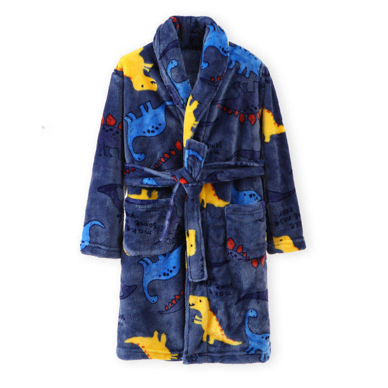 Children's Flannel Pajamas - Boys and Girls Winter Sleepwear Blue