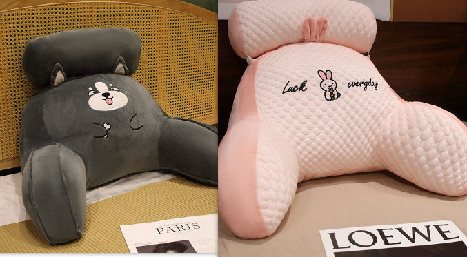 Triangle Reading Cushion - Fluffy Backrest Pillow