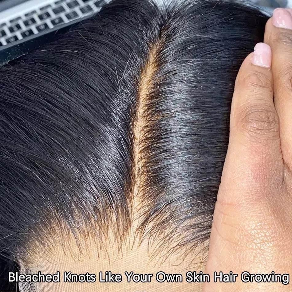 6x4 Density Virgin Human Hair Wigs For Black Women Vietnamese Raw Hair Transparent Lace Front Pre-Plucked Bleached Knots - Millivan supplies 