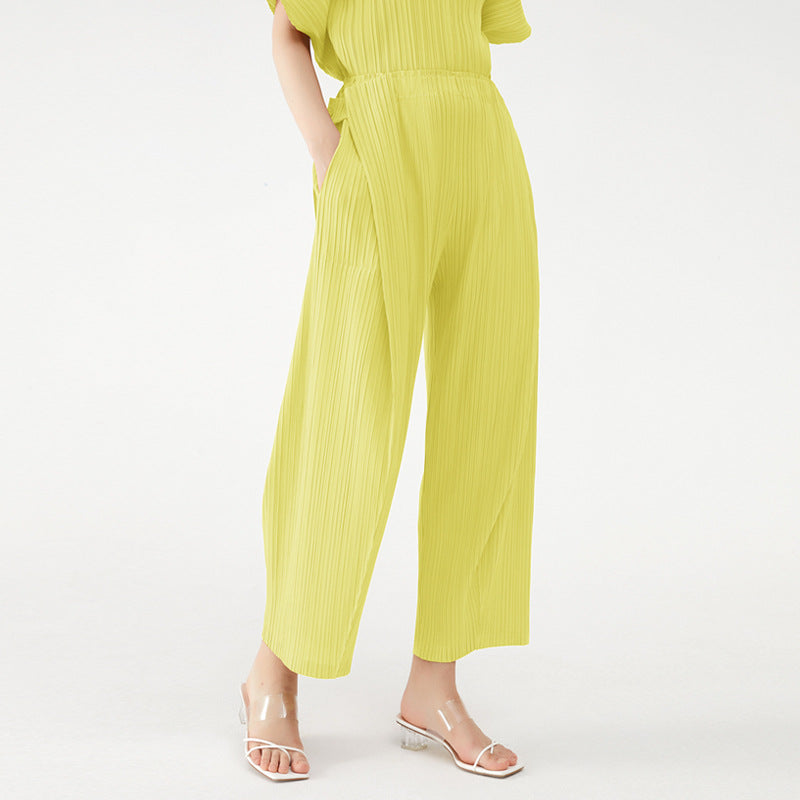The Pantalon Drapé Plissé