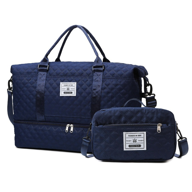 Le Matelassé — Quilted Oxford Crossbody Travel Bag
