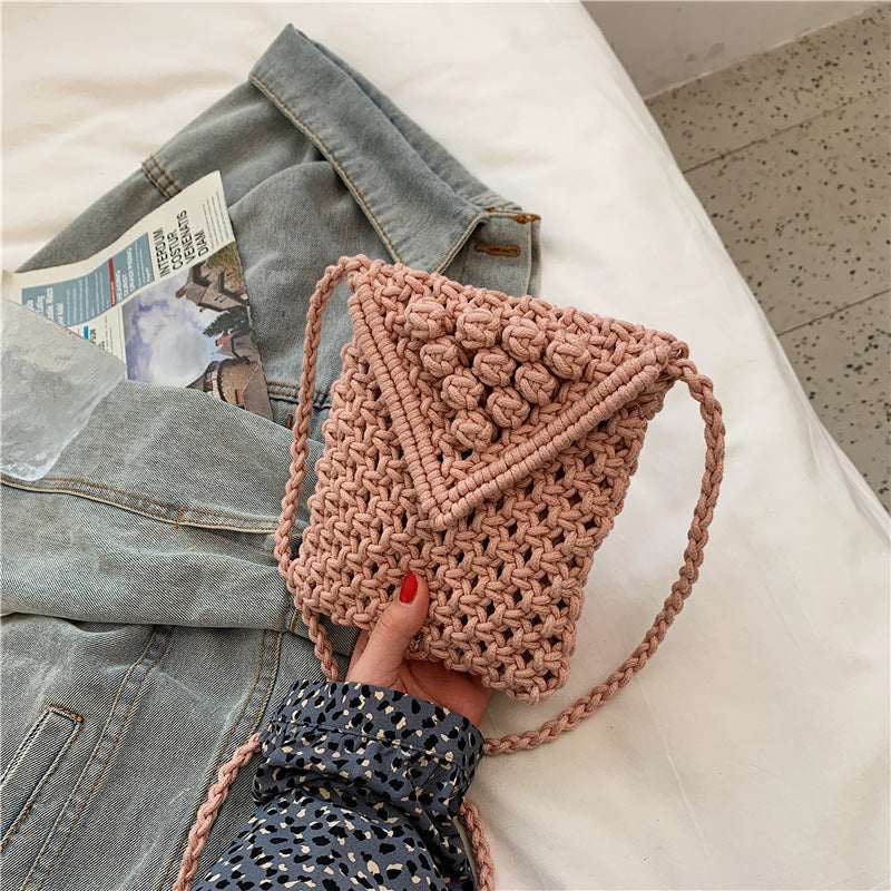 Western-Style Wool Square Messenger Bag - Women's Trendy Shoulder Bag