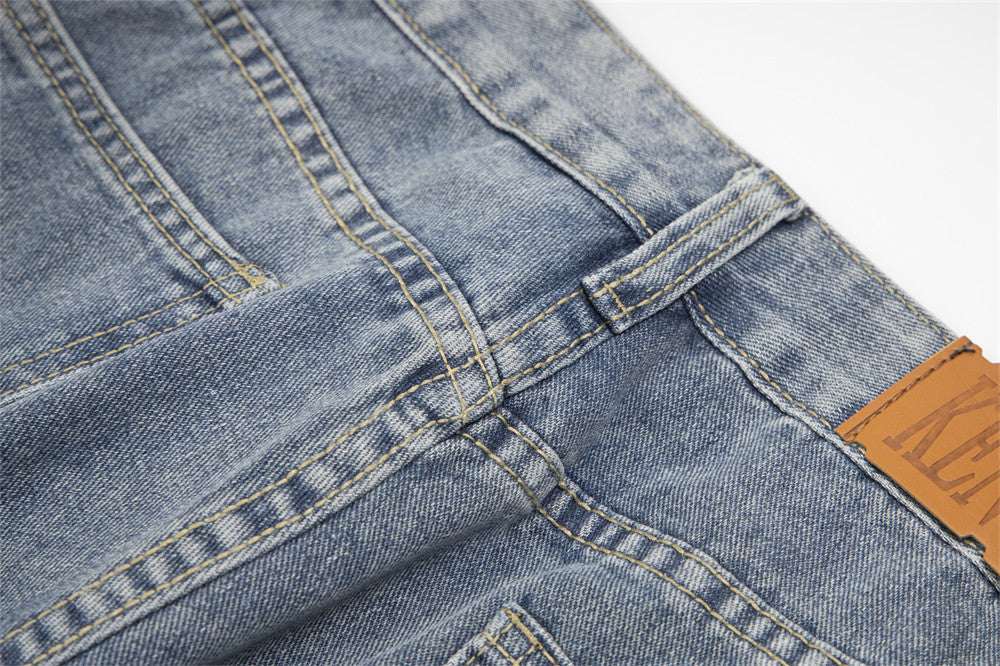 Ripped Denim Trousers | Black & Blue | M–XL