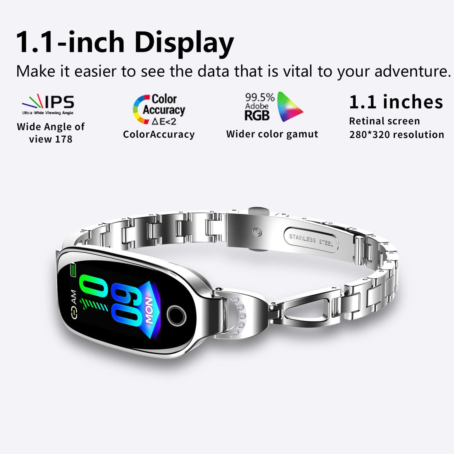 Women's Smart Watch - Blood Glucose & Menstrual Tracker