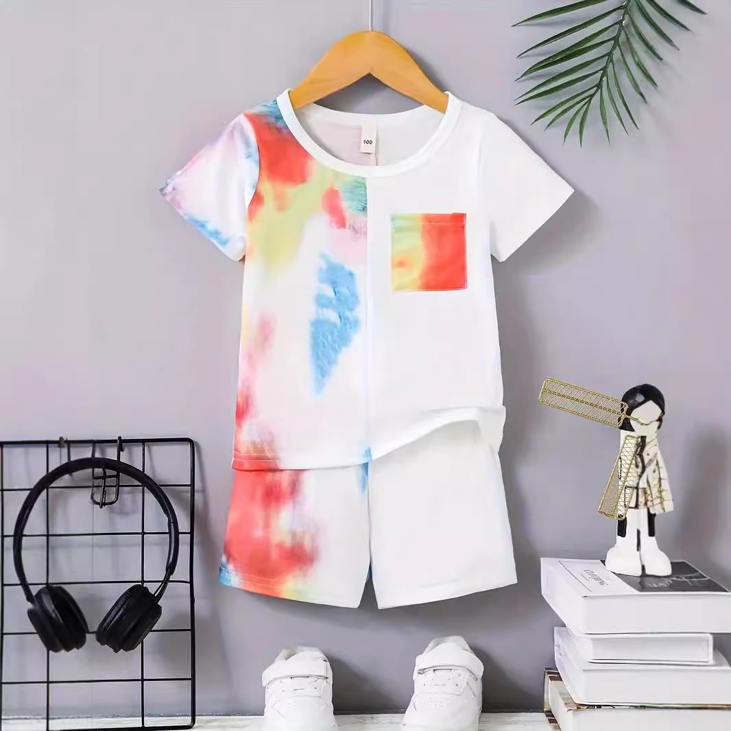Boys' Casual T-shirt & Shorts Set - Children's Two-Piece Summer Outfit