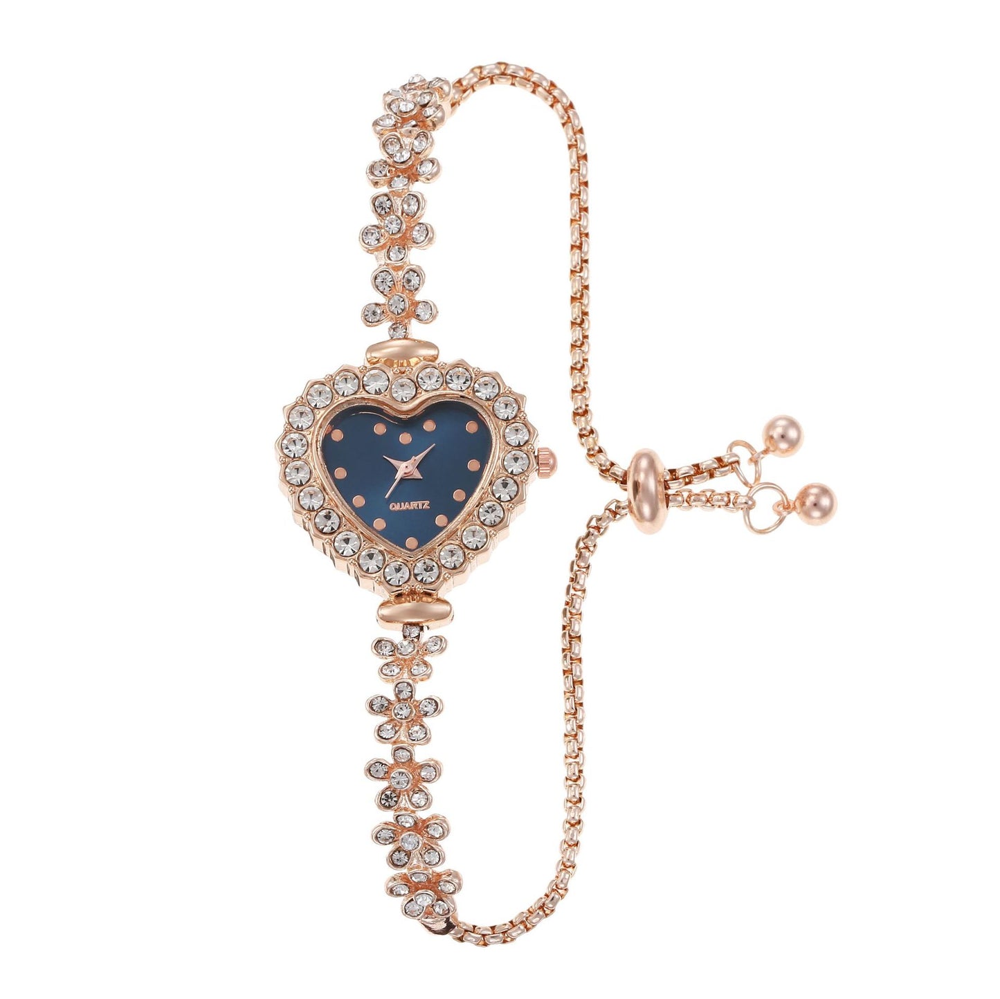 Flower Chain Diamond Women's Watch - Elegant All-Match