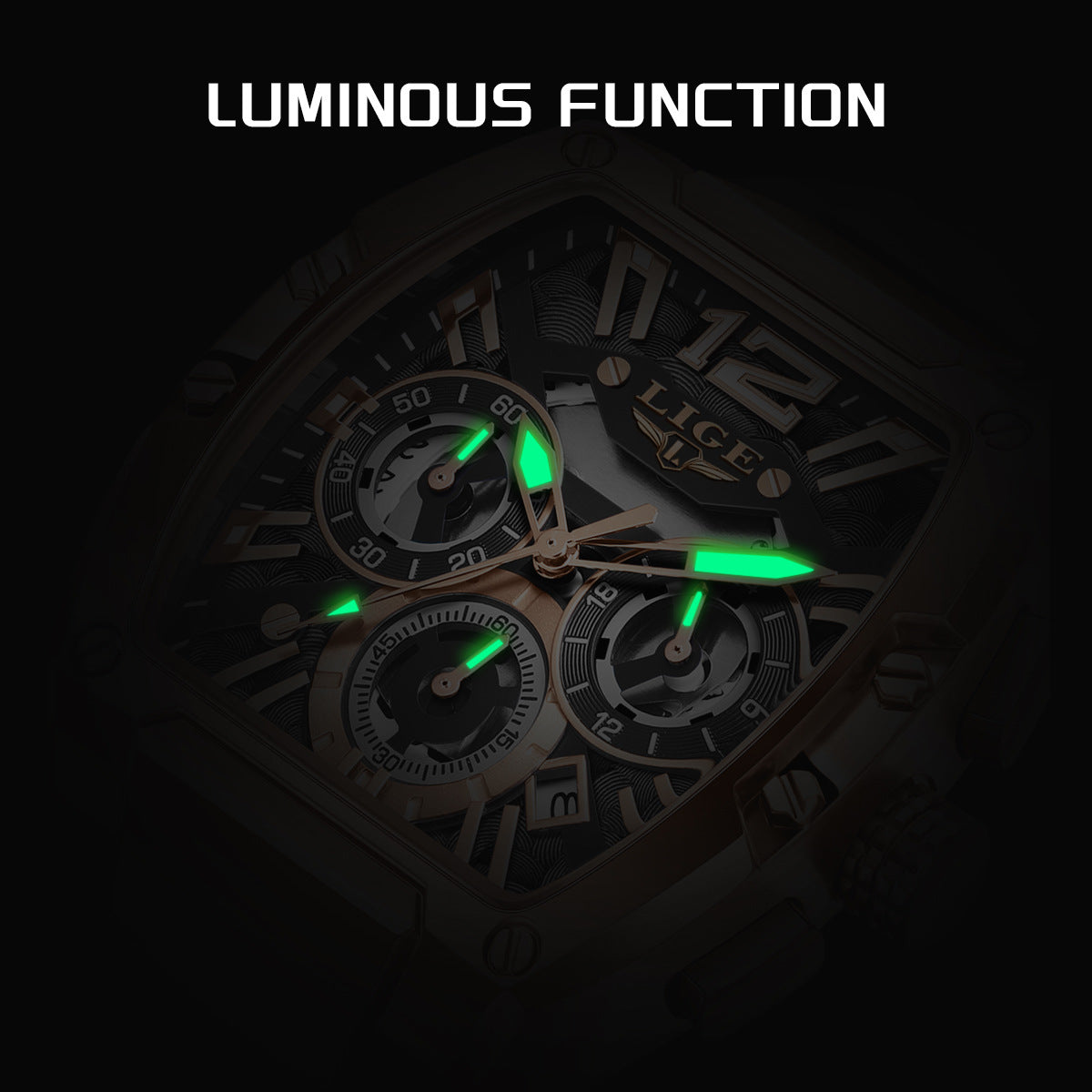 Men's Multifunctional Sports Watch - Waterproof Luminous