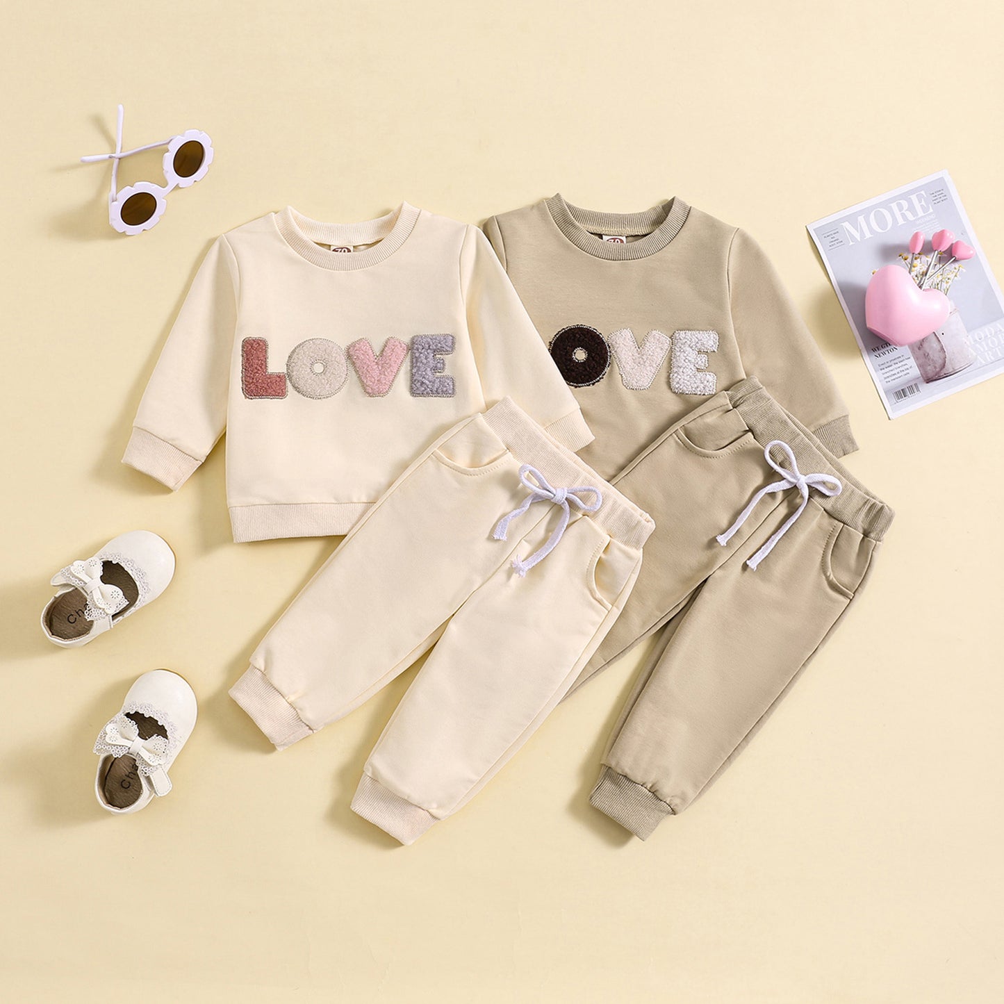 Adorable Baby Spring & Autumn Outfit - Cozy Two-Piece Suit Set
