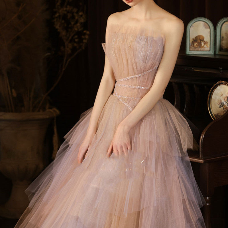 The Soirée Rose A-Line Gown