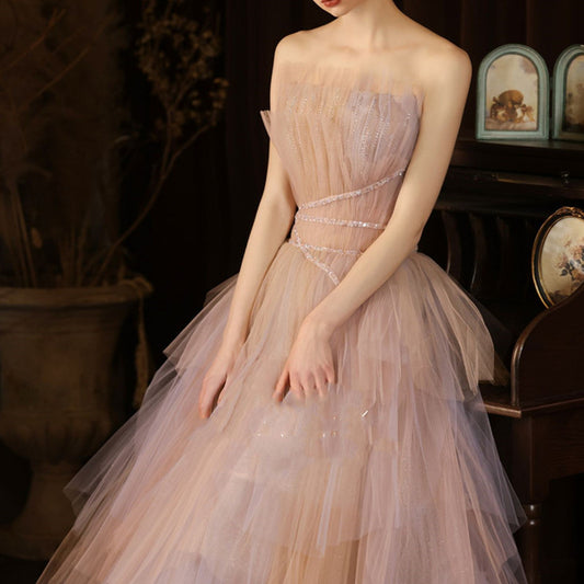 The Soirée Rose A-Line Gown