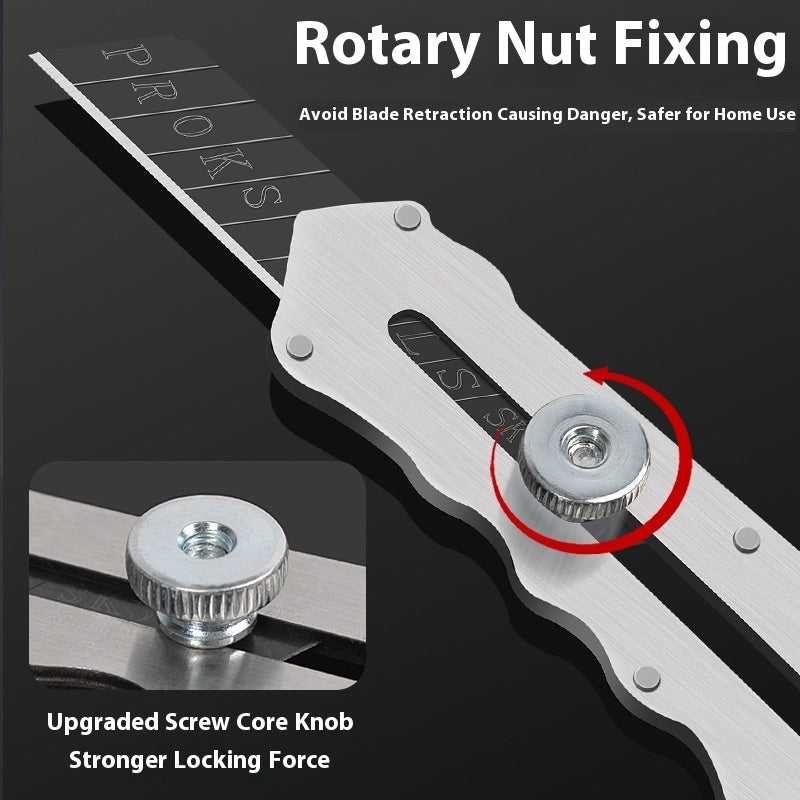 Stainless Steel Art Knife - Folding Utility Knife with 20 Blades