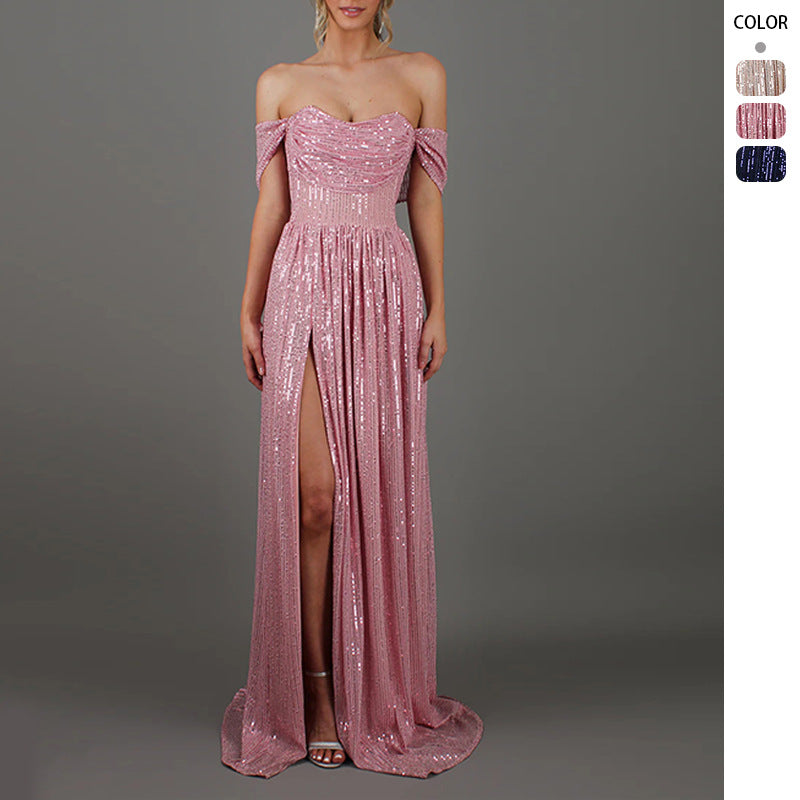 The Paillettes Étoilées Maxi Dress