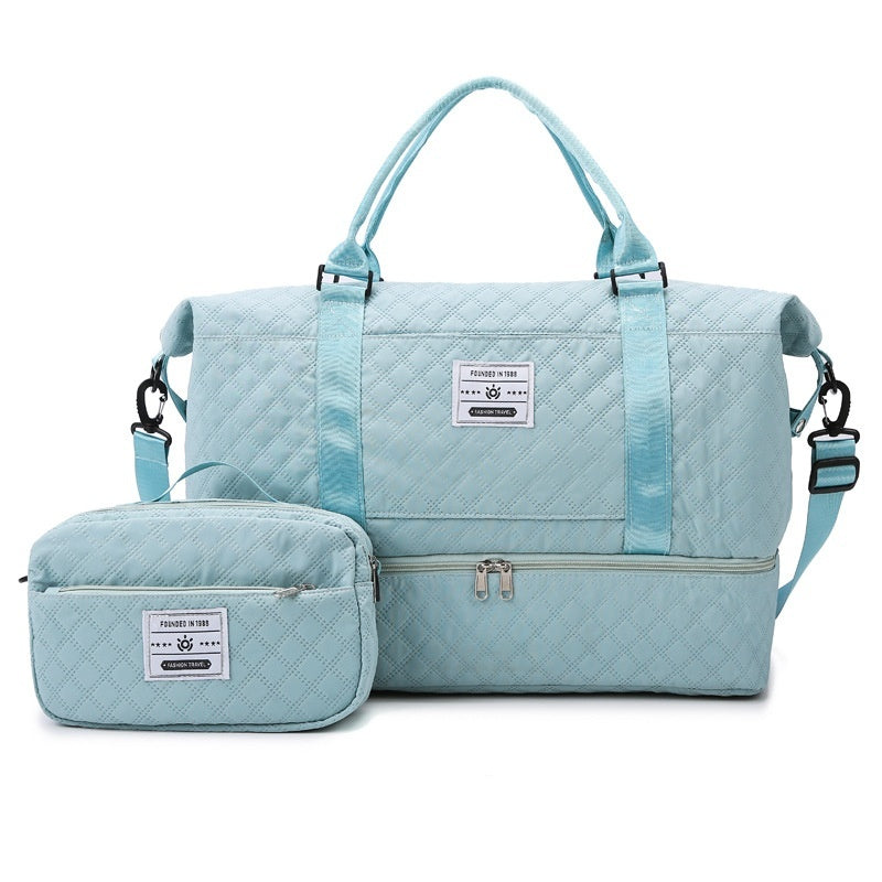 Le Matelassé — Quilted Oxford Crossbody Travel Bag