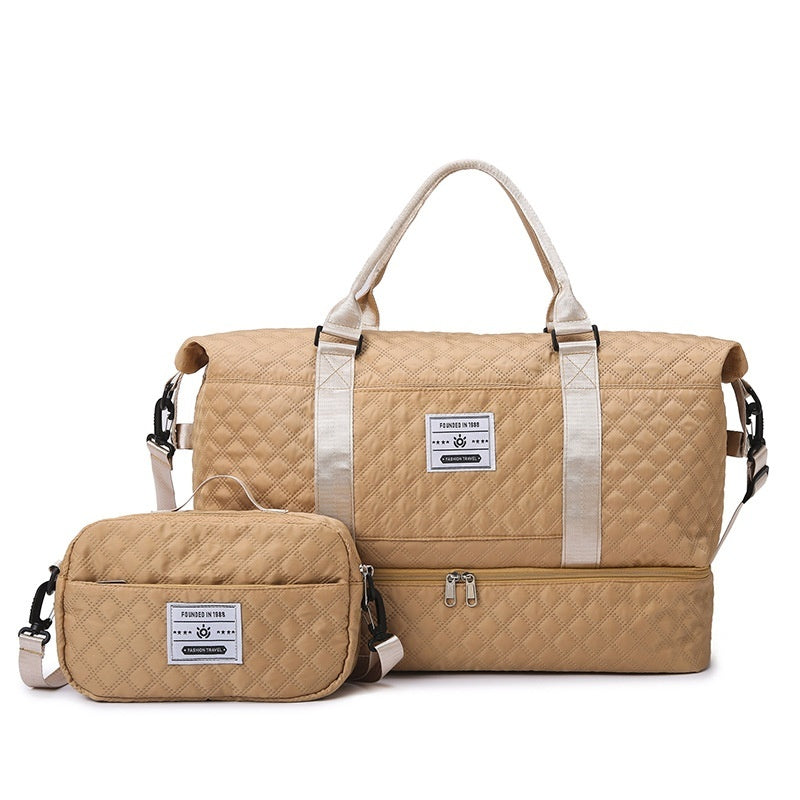 Le Matelassé — Quilted Oxford Crossbody Travel Bag