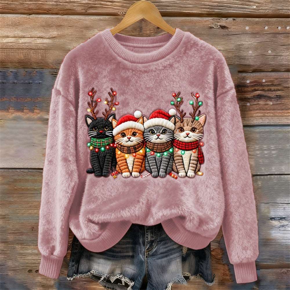 Women's 3D Digital Print Long-Sleeve Top