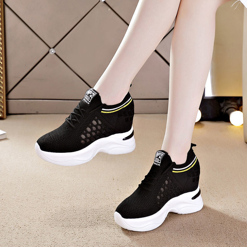 Breathable Height Increasing Casual Sneakers Women