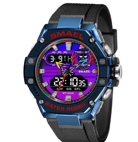 Men's Digital Alloy Electronic Watch - 47mm