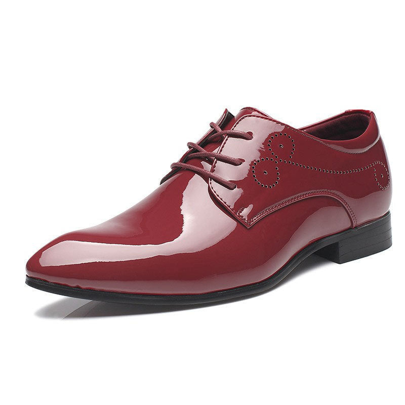 Men's Leather Shoes Business Casual Dress Shoes - Slip-on Black Driving Shoes