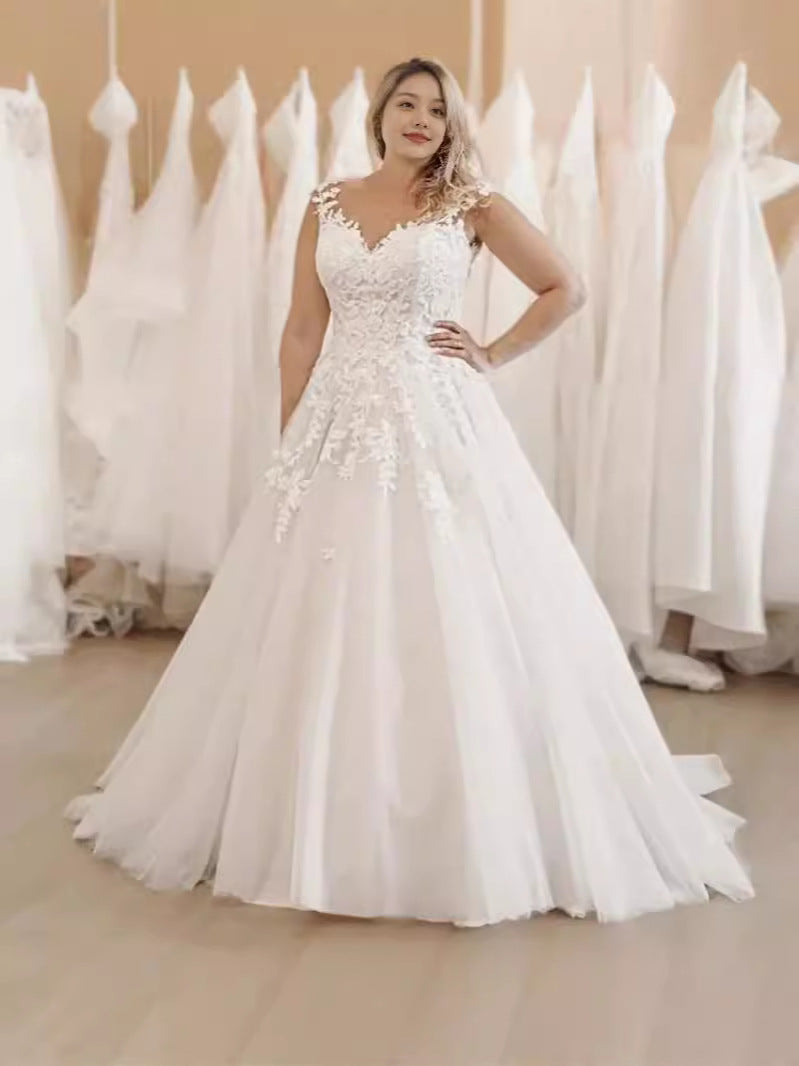 The Broderie Ivoire Mesh Gown