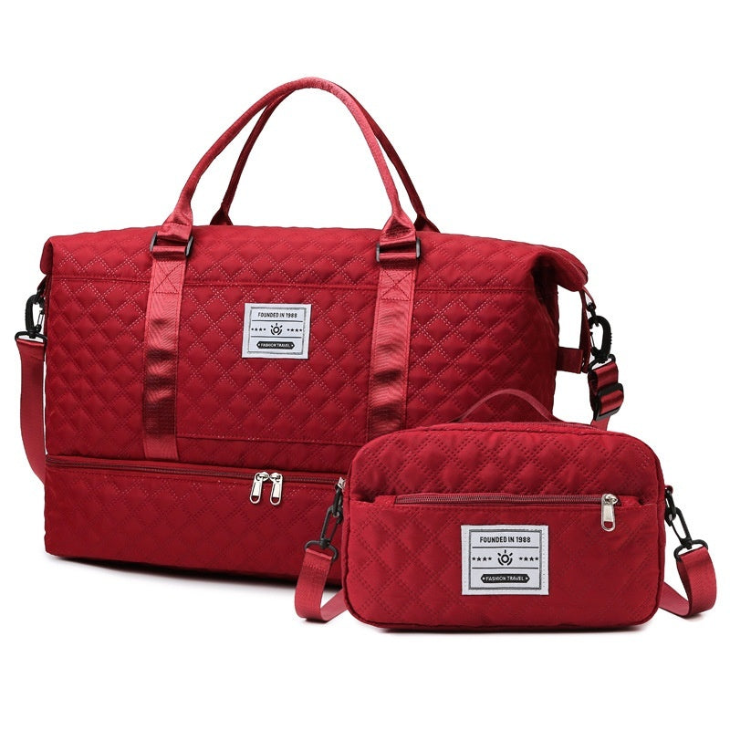 Le Matelassé — Quilted Oxford Crossbody Travel Bag