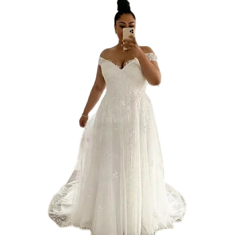 The Évasée Off-Shoulder Bridal Gown