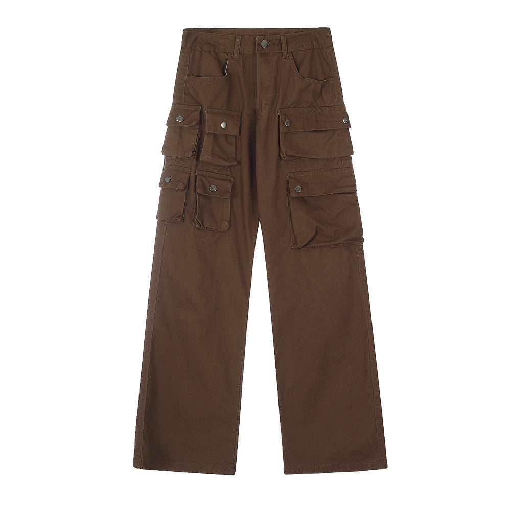 Men's Tactical Multi-Pocket Workwear Trousers | Apricot, Black & Brown | S–XL