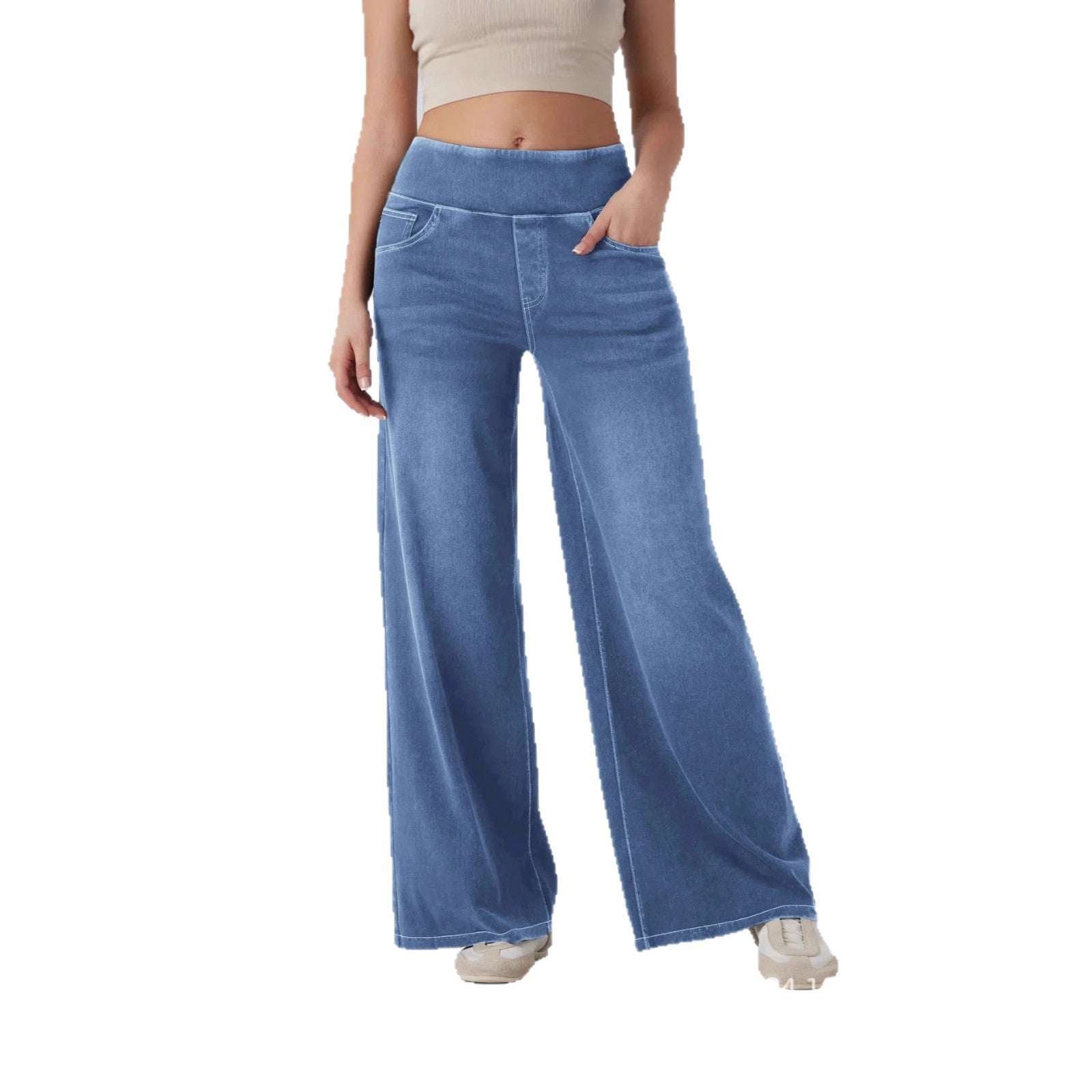 Women's High-Waist Wide-Leg Jeans | 5 Colours | S–5XL | Medium & Short