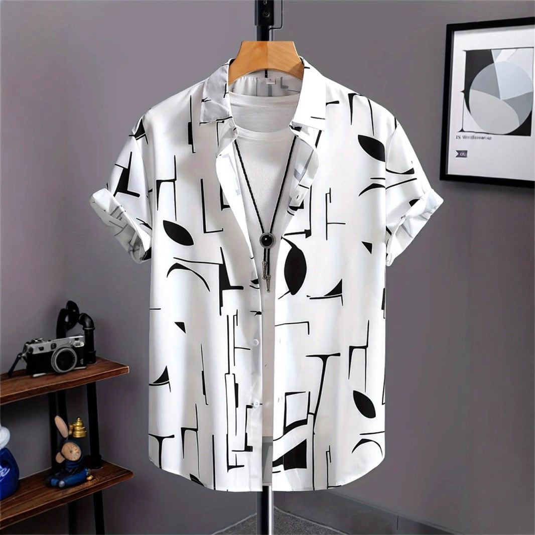 Men's 3D Printed Retro Fashion Shirt - All-Matching Vintage Style