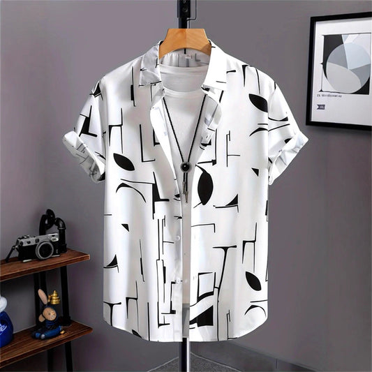 Men's 3D Printed Retro Fashion Shirt - All-Matching Vintage Style
