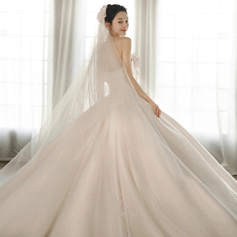The Cathédrale Satin Bridal Gown