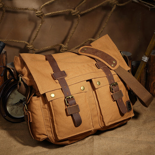 Atelier Retro Canvas Crossbody Bag