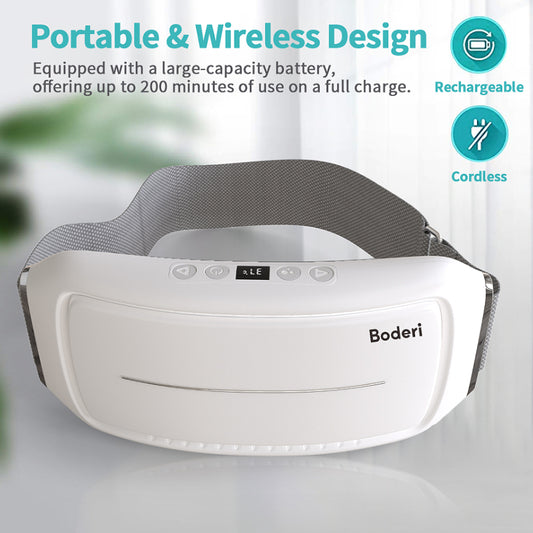 White electronic device with gray mesh on a light gray background, featuring the brand 'Baderi'.