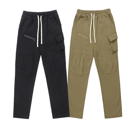 Men's Hip Hop Casual Trousers | Black & Green | M–2XL
