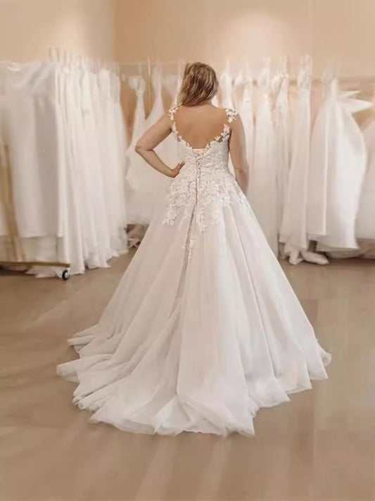 The Broderie Ivoire Mesh Gown