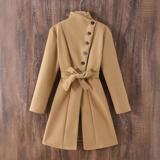 Women's Lapel Bow Lace-up Knitted Jacket - Millivan supplies 