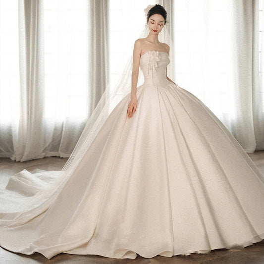 The Cathédrale Satin Bridal Gown
