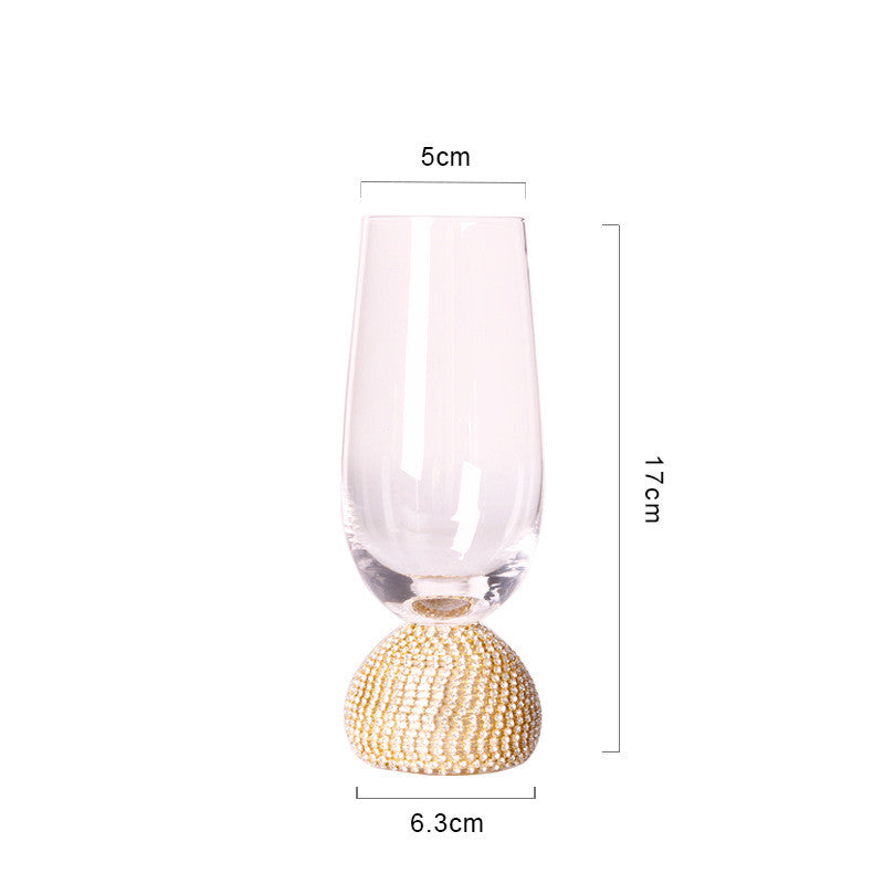 Diamond-Decorated Wine Glass - Luxury Crystal Design