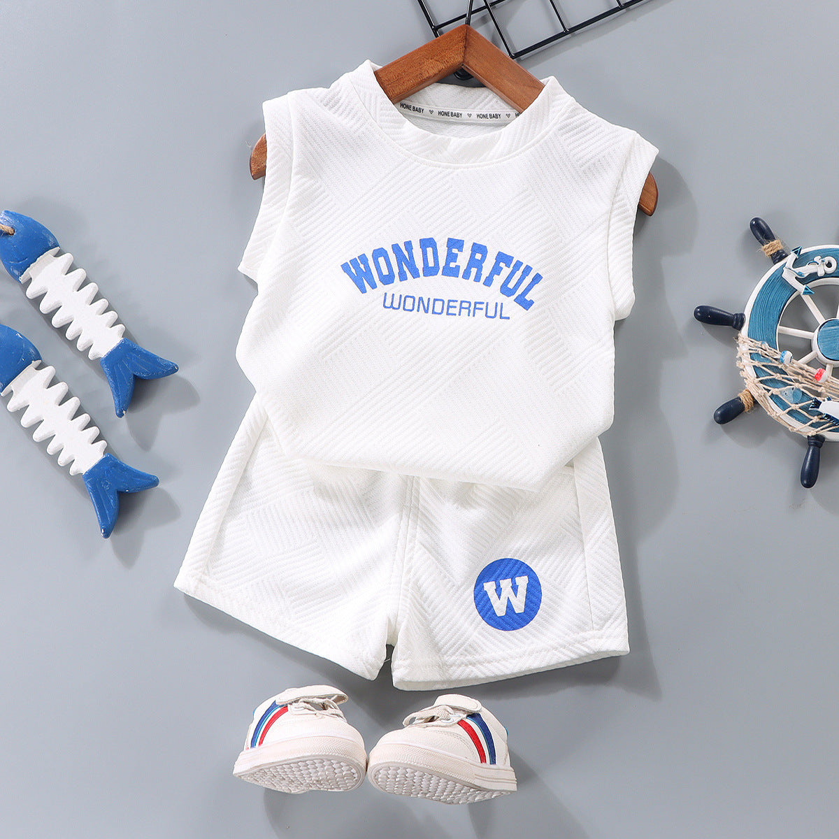Stylish Baby Vest & Shorts Set - Western Style Summer Outfit