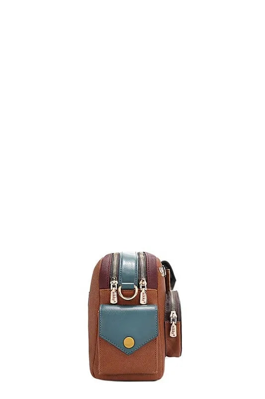 Nicole Lee USA multi-pocket messenger bag in [color] - designer crossbody bag with multiple compartments for organization - premium quality handbag for women - Millivan Supplies