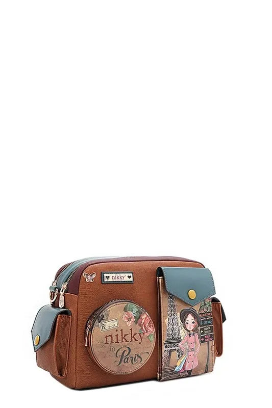 Nicole Lee USA multi-pocket messenger bag in [color] - designer crossbody bag with multiple compartments for organization - premium quality handbag for women - Millivan Supplies