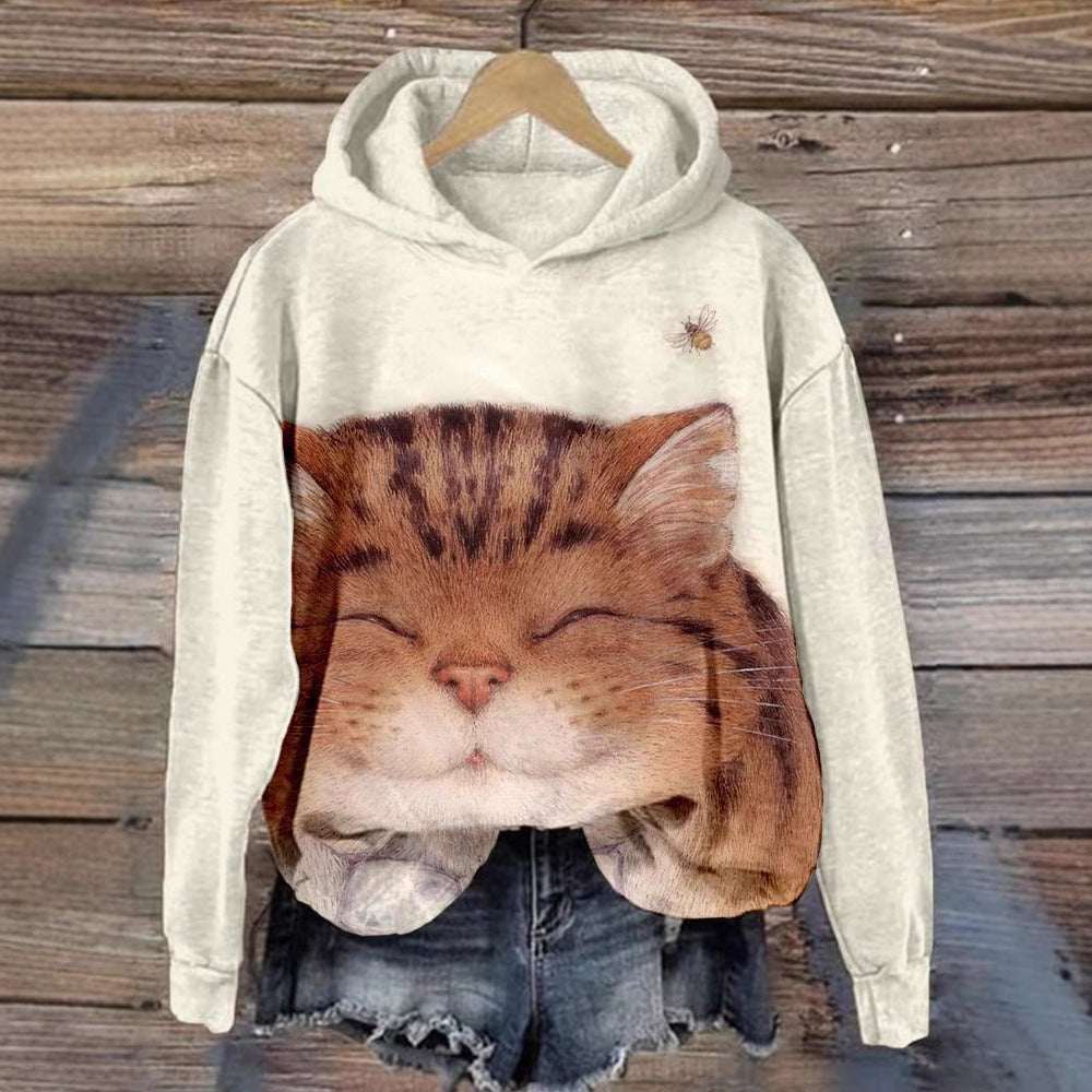 Women's 3D Digital Print Sweatshirt - Loose Fit